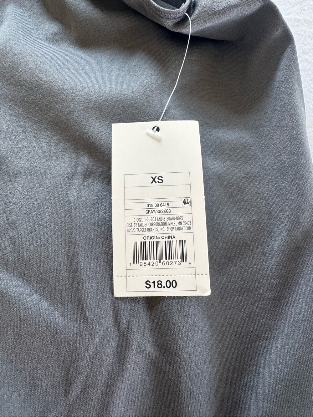 Chic Gray Mock Neck Bodysuit with Clasp NWT - Picture 4 of 4